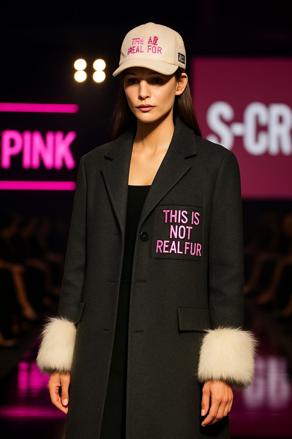 Manteau "This not Real Fur"