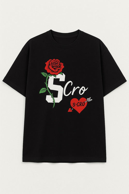 T-SHIRT S-CRO Pink & Black